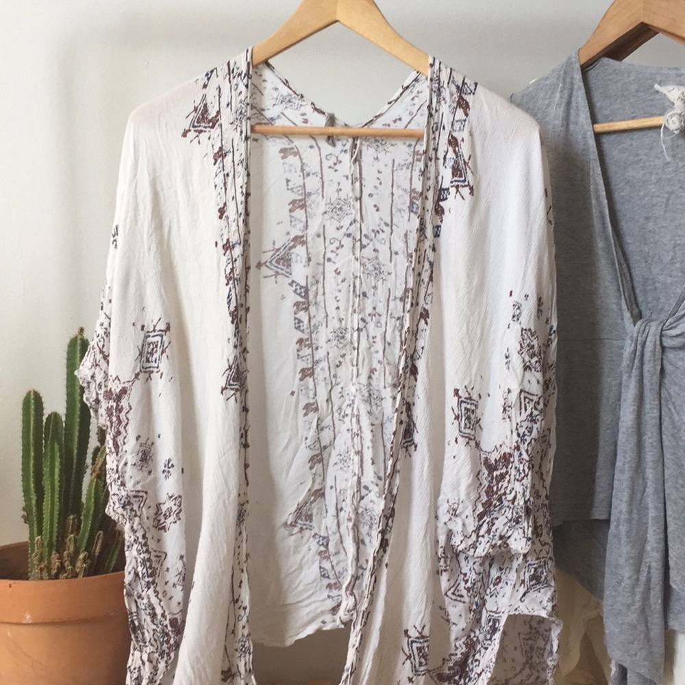 Patterned kimono